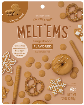 SWEETSHOP Melt'ems 'Gingerbread' Flavored Chips, Backchips Glutenfrei 340gr